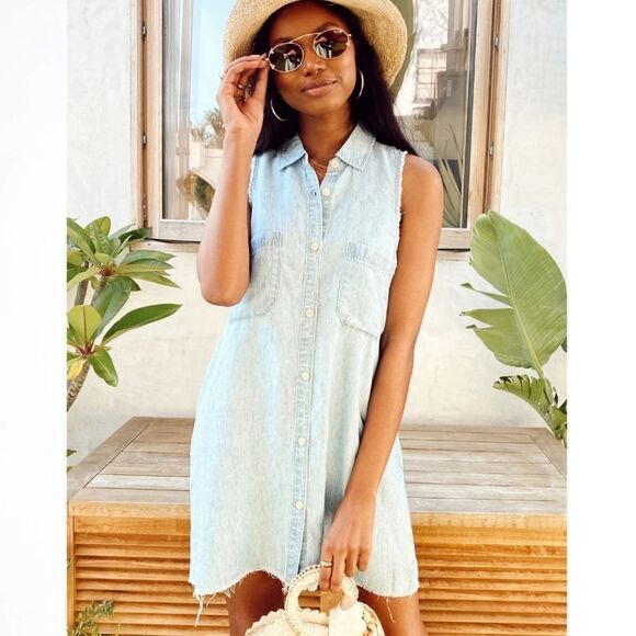 SHOW Me Your MuMu Vicki Shirt Dress - Picture 1 of 13